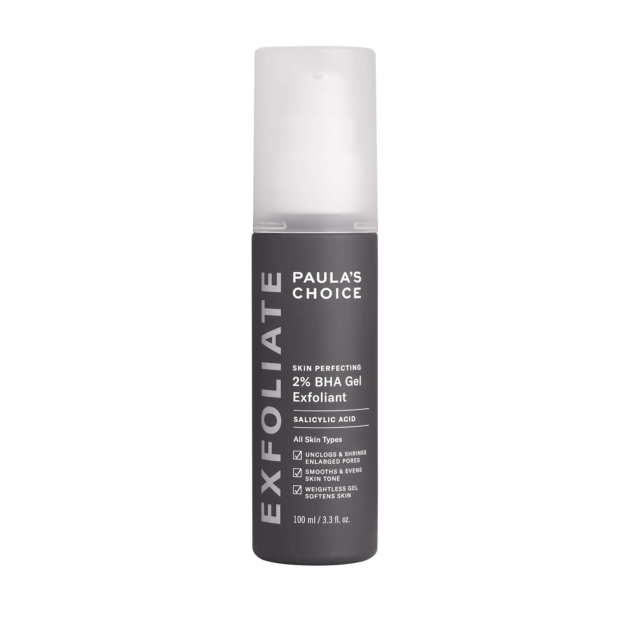 Paula's Choice SKIN PERFECTING 2% BHA Gel Liquid Exfoliant - Salicylic Acid Exfoliant for Pores & Blackheads (3.3 Fl Oz)