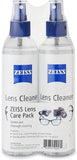 Zeiss Lens Care Pack - Two 8 oz Bottles of Lens Cleaner, Two Microfiber Cleaning Cloths