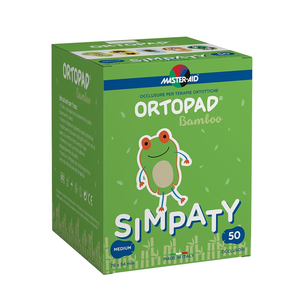 MASTER AID Ortopad Simpaty Ocular Patches M (50 Count) - Amblyopia Treatment