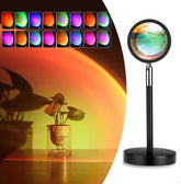 Sunset Lamp Night Light - 16 Color Projection with 4 Modes for Room Decor