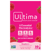 Ultima Replenisher Raspberry Electrolyte Drink Mix - 10 Stick Packs (0.11oz Each)