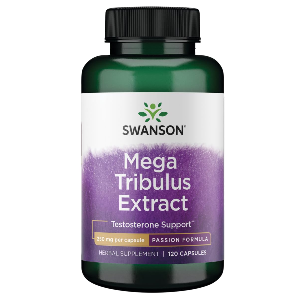 Swanson Mega Tribulus Extract - 250mg, 120 Capsules - Natural Male Support