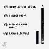Rimmel London Soft Kohl Liner - Jet Black 061: Intense Black Eyeliner Pencil