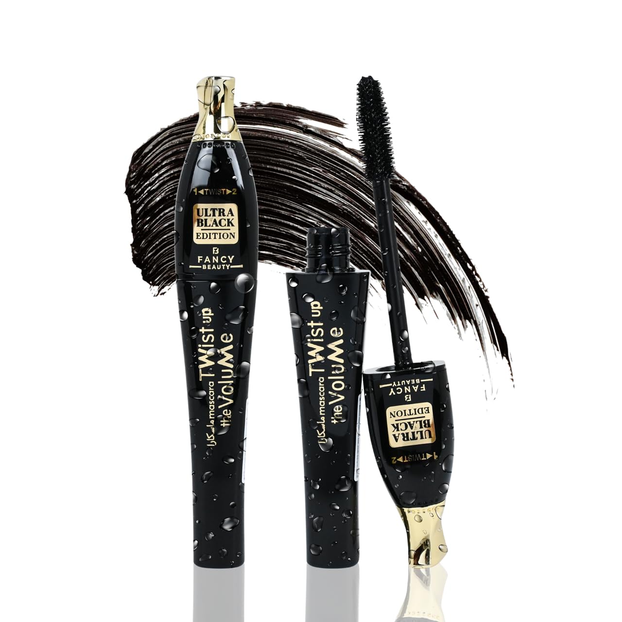 Ultra Black Volumizing Mascara - Magical Curl Effect & Waterproof