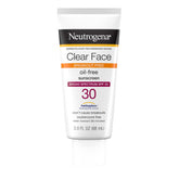Neutrogena Clear Face Liquid Sunscreen SPF 30 - Oil-Free & Non-Comedogenic for Acne-Prone Skin - 3 fl. oz