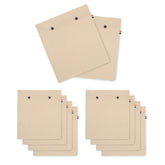 SOLSTICE Cotton Saree Cover Set of 10 - 16x14 Inches with Mesh Window for Travel & Wardrobe Organization