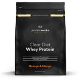 Protein Works Clear Diet Whey Isolate - Orange & Mango - Zero Sugar & Fat - 20 Servings