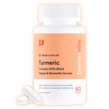 BetterVits Turmeric Complex - 10,000mg Extract with Black Pepper & Boswellia Serrata - Joint Health & Anti-Inflammatory Support