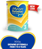 بودرة حليب بيبيلك جونيور ٣ للنمو، المرحلة ٣ من عمر ١-٣ سنوات، ٩٠٠ جم