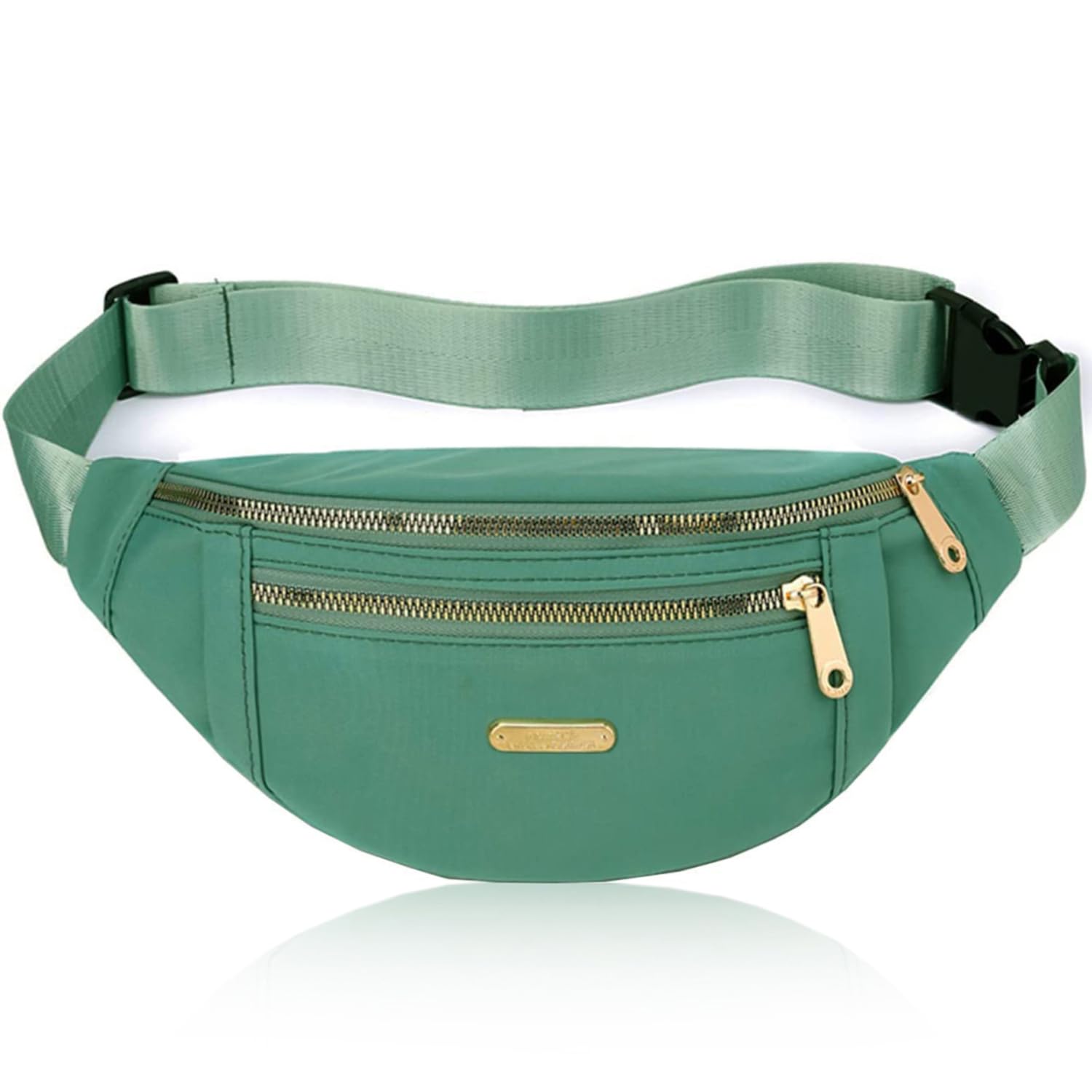 Adjustable Waterproof Fanny Pack for Sports & Travel - Green Crossbody Bag
