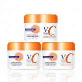 Brightening Vitamin C Face Cream, 300ml Pack of 3 for Face and Body, Perfect Anti-Aging and Skin Care Routine