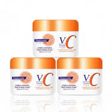 Brightening Vitamin C Face Cream, 300ml Pack of 3 for Face and Body, Perfect Anti-Aging and Skin Care Routine