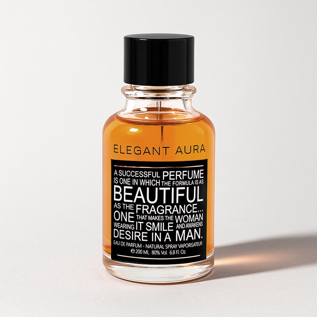 Linea De Bella Beautiful Elegant Aura 200ml | Unisex Perfume with Amber & Woody Notes | Long-Lasting Luxury Scent