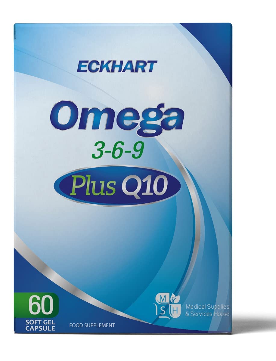 Omega 3-6-9 Plus Q10 60 Capsules - Heart & Brain Support with CoQ10