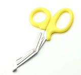 ABE First Aid Tuff Cut Utility Scissors 7.5'' Stainless Steel EMT Shears for Emergency Supplies - Yellow