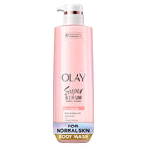 Olay Super Serum Body Wash for Normal Skin - 24hr Hydration & Brightening - 18.5 fl oz