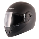 VEGA Cliff Full Face Motorcycle Helmet - Red/White, Premium Protection & Style