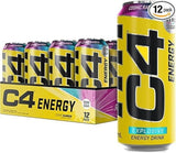 C4 Performance Energy Drinks Cosmic Rainbow 12-Pack - Sugar-Free, 500ml Cans