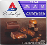 Atkins Endulge Milk Chocolate Caramel Squares - 15 Individually Wrapped Treats (0.41 oz Each)
