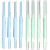 Women Facial Razor for Dermaplaning - Double Head Blades for Hair Removal | 8 Packs Travel-Friendly Razors