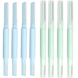 Women Facial Razor for Dermaplaning - Double Head Blades for Hair Removal | 8 Packs Travel-Friendly Razors