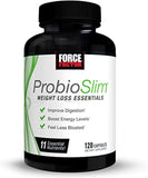 Force Factor ProbioSlim Weight Loss Essentials Probiotic, 120 Capsules