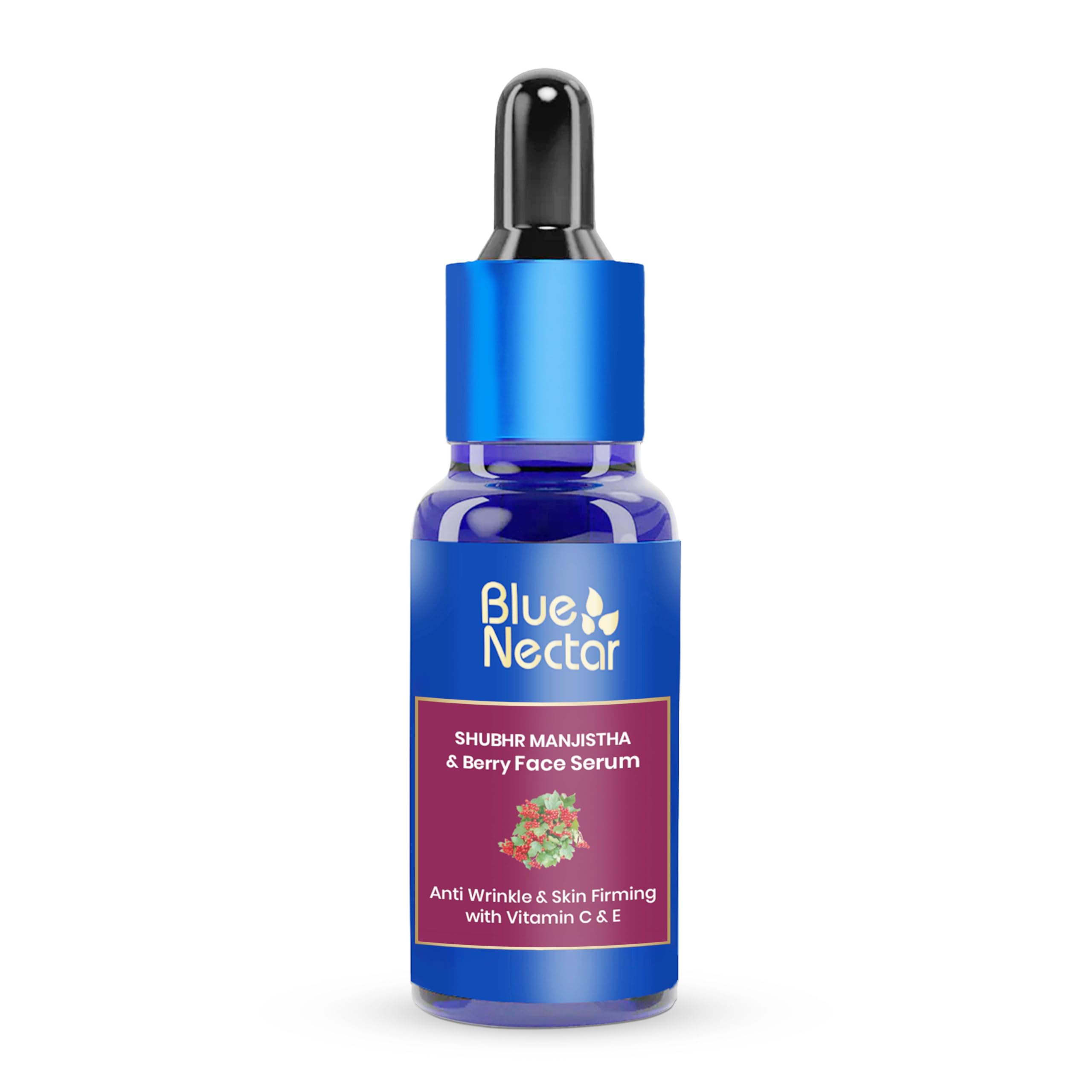 Blue Nectar Manjistha Vitamin C Face Serum - Anti-Wrinkle & Skin Firming - 30ml