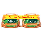 Vatika Naturals Extreme Moisturizing Styling Hair Cream (2 x 140ml) - Spanish Almond - For Dry, Frizzy & Coarse Hair