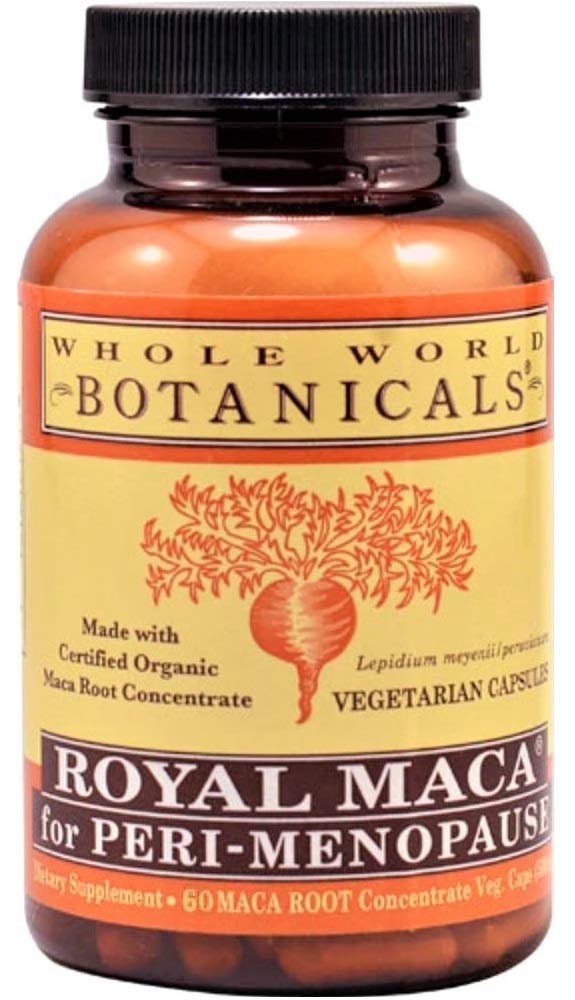 Whole World Botanicals Royal Maca for Peri-Menopause 60 Count - Hormonal Balance Support