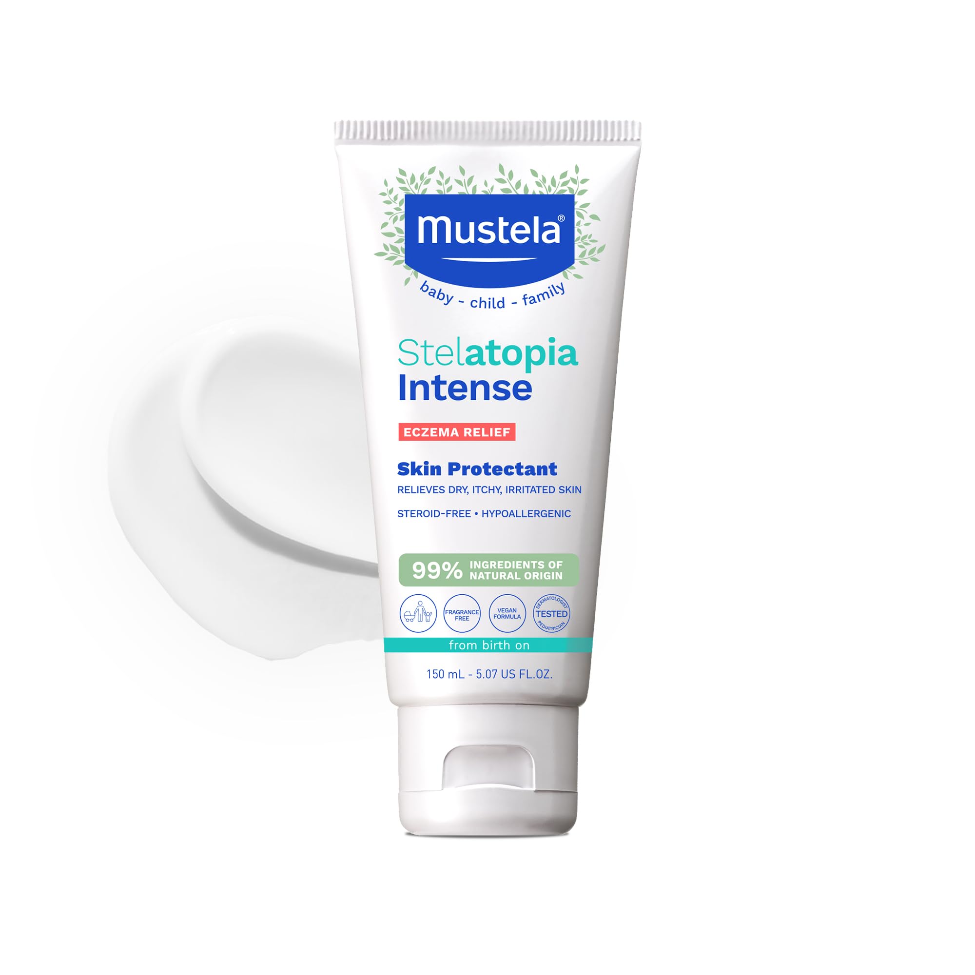 Mustela Eczema Relief Cream Stelatopia Intense Fragrance-Free Moisturizing Body Lotion
