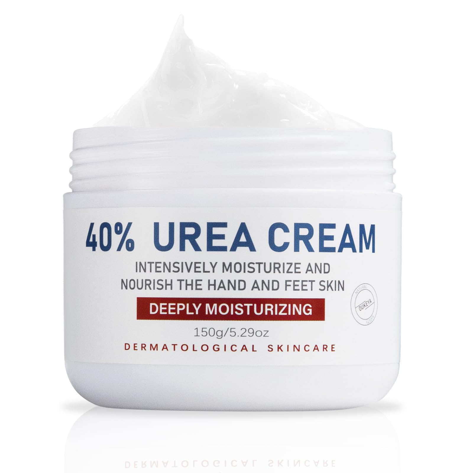 OUKEYA Urea Cream 40% - Maximum Strength Foot & Hand Cream for Cracked Heels & Dry Skin - Deep Moisturizing Callus Remover for Women & Men