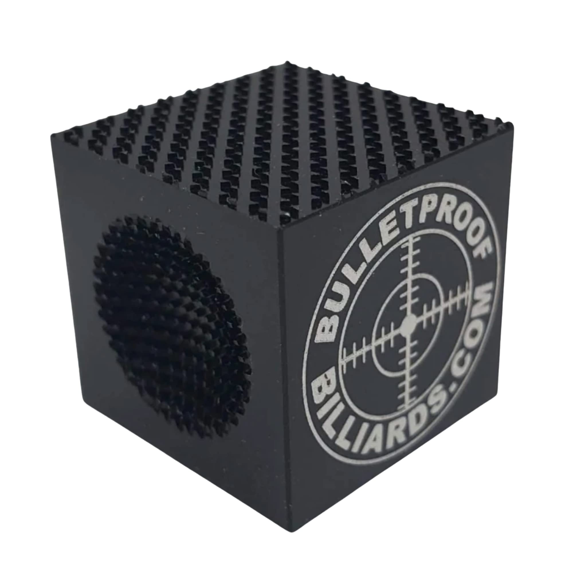 BULLETPROOF Parabellum CUBE2 5-in-1 Pool Cue Tip Tool - Tapper, Perforator, Shaper (Red/Black)