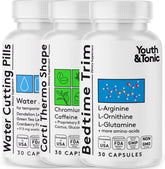 Youth & Tonic Lean Sculpt Defined Cleanse – Water Weight Away, Cortithermo Shape & Bedtime Trim for Detox Metabolism Bloating Energy & Dietary...
