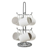 Yumi 8-Mug Drying Rack and Storage Holder - Chrome Finish