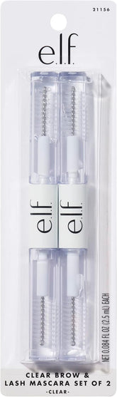 e.l.f. Clear Lash & Brow Gel 2-Pack - Vegan Brow & Lash Grooming Gel