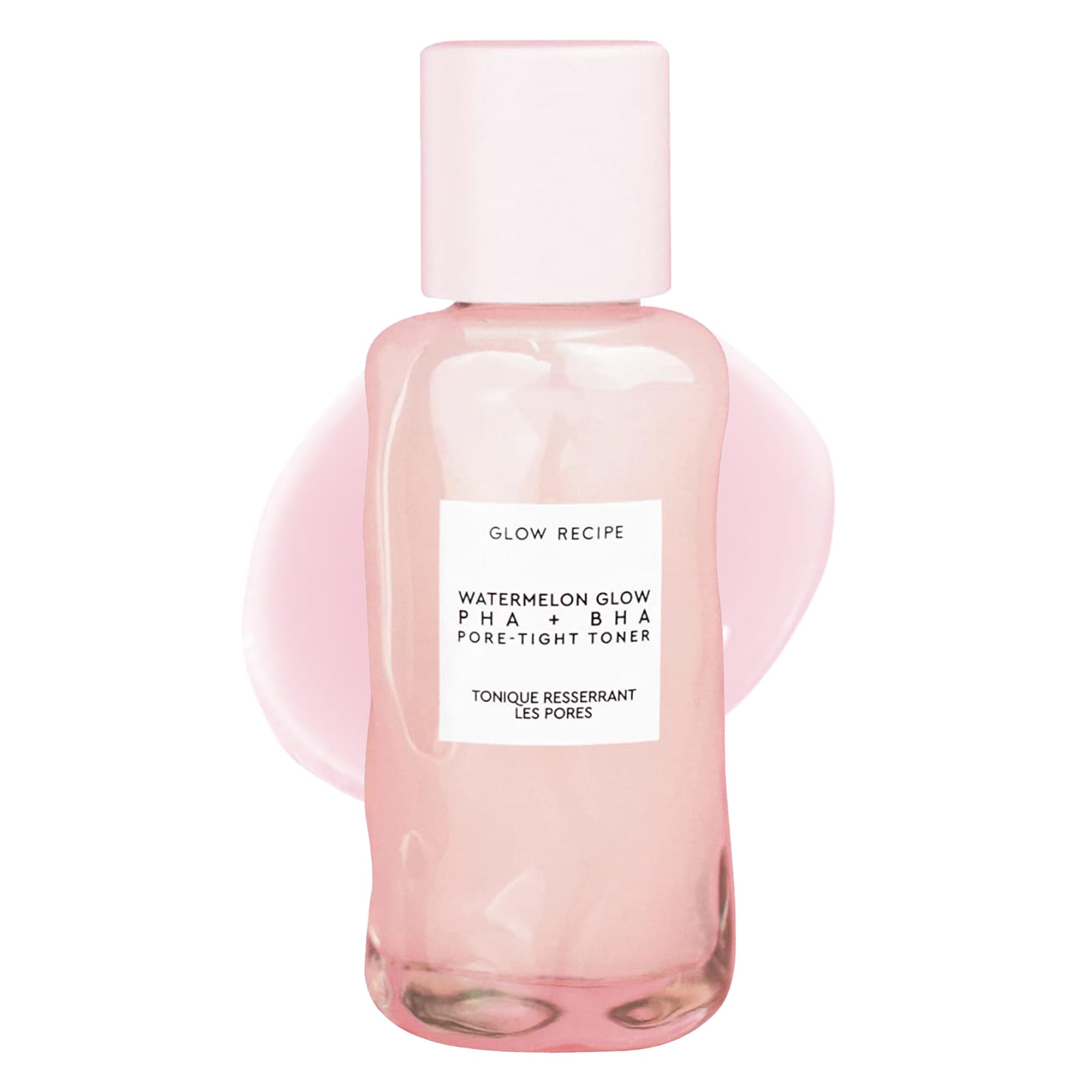 Glow Recipe PHA + BHA Face Toner - Pore Minimizer & Gentle Exfoliant for Glass Skin - Hydrating & Tightening with Hyaluronic Acid & Watermelon (40ml)