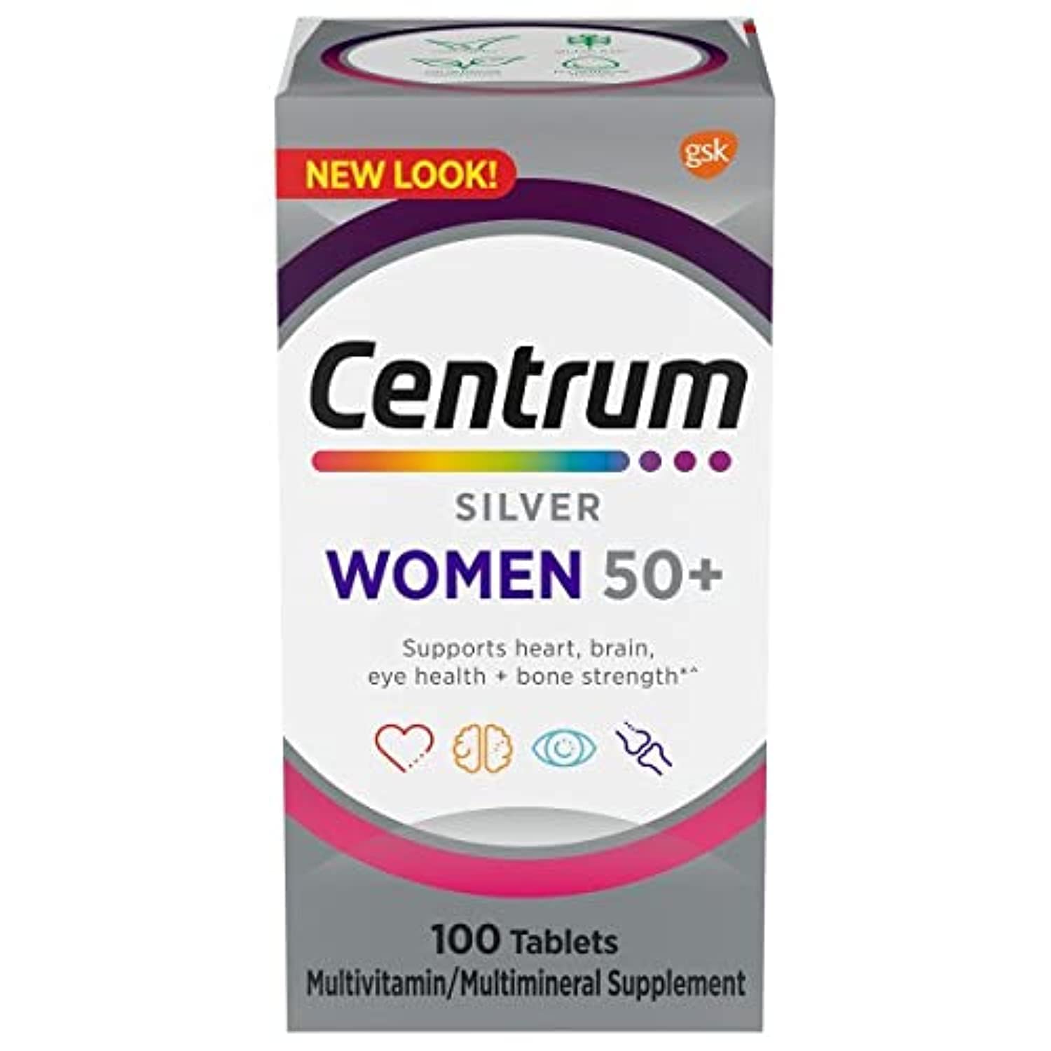 Centrum Silver Multivitamins for Women 50+ - 100 Tablets