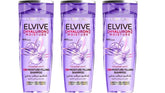 L'Oréal Paris Elvive Hyaluron Moisture 72H Shampoo Pack of 3, 600 ml Each