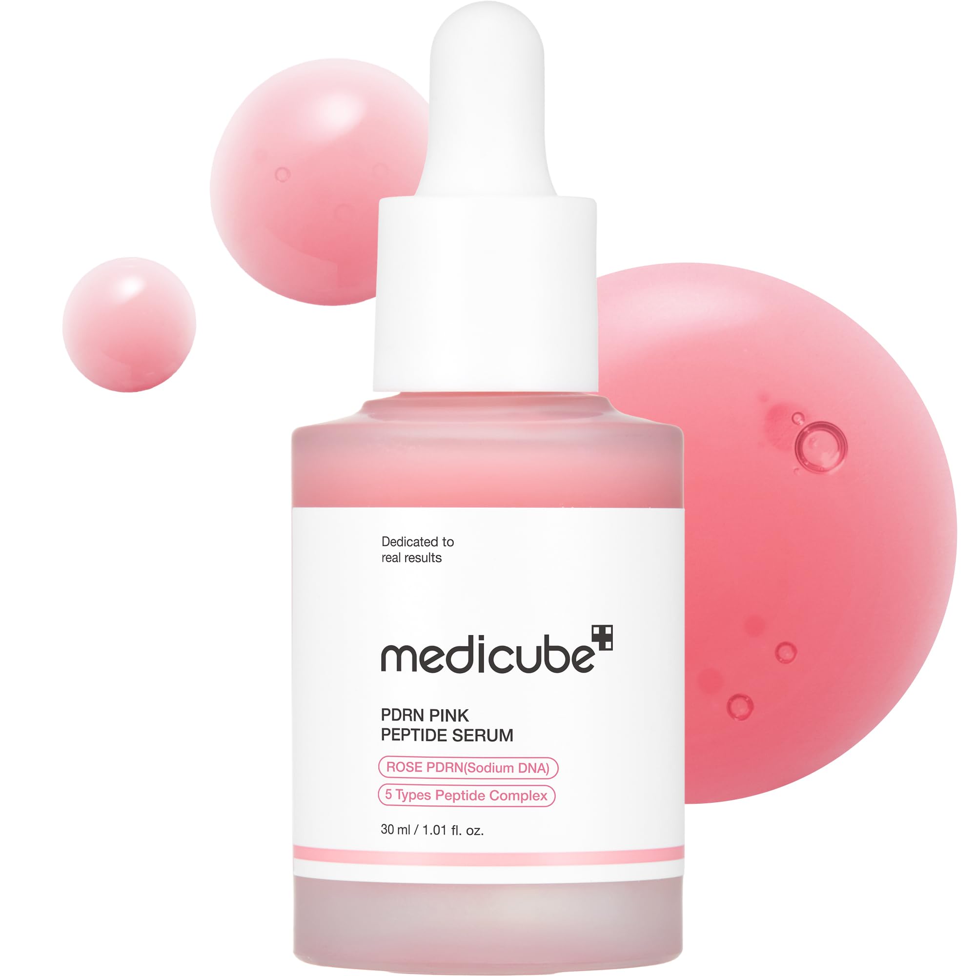 medicube PDRN Pink Peptide Serum | Pink Glow Serum for Hydration, Moisturizing, Firming, and Uneven Skin Tone | Korean Skincare