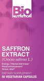 Bio Nutrition Saffron Extract - 50 Veggie Capsules for Mood & Wellness Support