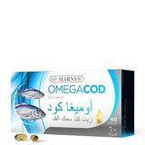 Marnys Omegacod Cod Liver Oil, 60 Capsules - Omega-3 Fish Oil Supplement