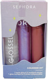 SEPHORA Limited Edition Lip Gloss Trio: 3 Full-Size Luxurious Shades