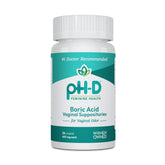pH-D Feminine Health Support Boric Acid Suppositories - 600mg | 24 Count | Woman-Owned Brand