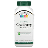 21st Century Cranberry Extract Capsules - 200 Count | Urinary Tract & Kidney Support