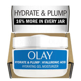 Olay Plump & Hydrate Face Gel Moisturizer, 2oz Hyaluronic Acid, Fragrance-Free
