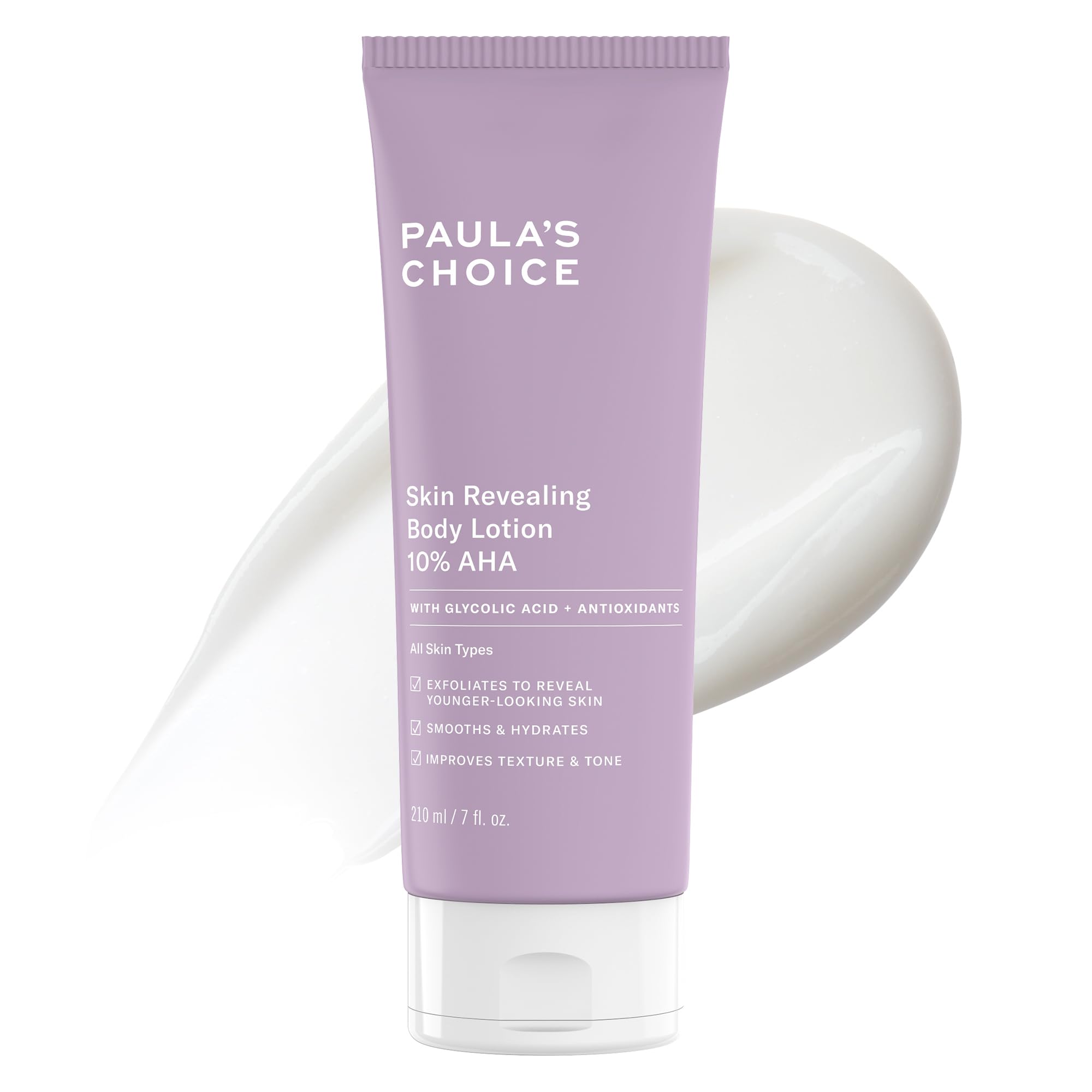 Paula's Choice Skin Revealing Body Lotion 10% AHA - Glycolic Acid & Antioxidants for Normal Dry Skin 7 oz