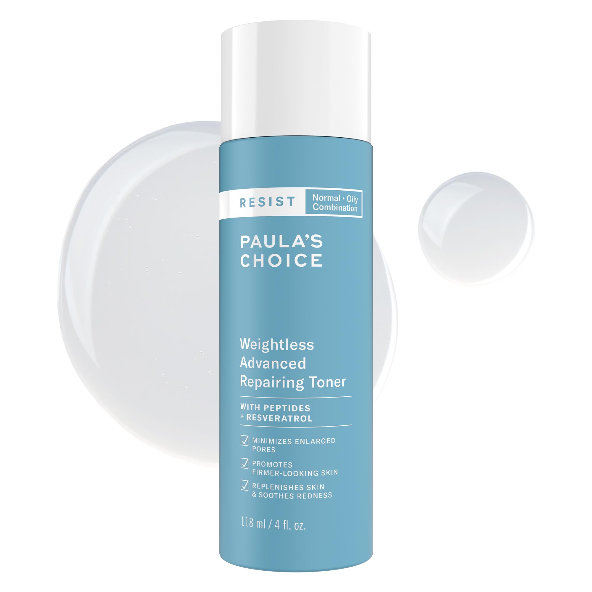 Paula's Choice RESIST Weightless Advanced Repairing Toner for Oily/Combination Skin - 4 oz