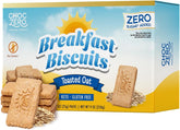 ChocZero Toasted Oat Breakfast Biscuits – Gluten-Free, High Fiber, No Added Sugar, 30 Biscuits per Box