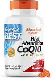 Doctor's Best CoQ10 عالي الامتصاص ٦٠ كبسولة نباتية لصحة القلب