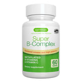 Igennus Super B-Complex - Methylated Sustained Release B Vitamins & Vitamin C - Vegan Energy & Heart Health Support